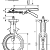 Nodulair gietijzeren Tomoe vlinderklep&nbsp;&nbsp;|&nbsp;&nbsp;KP-1060